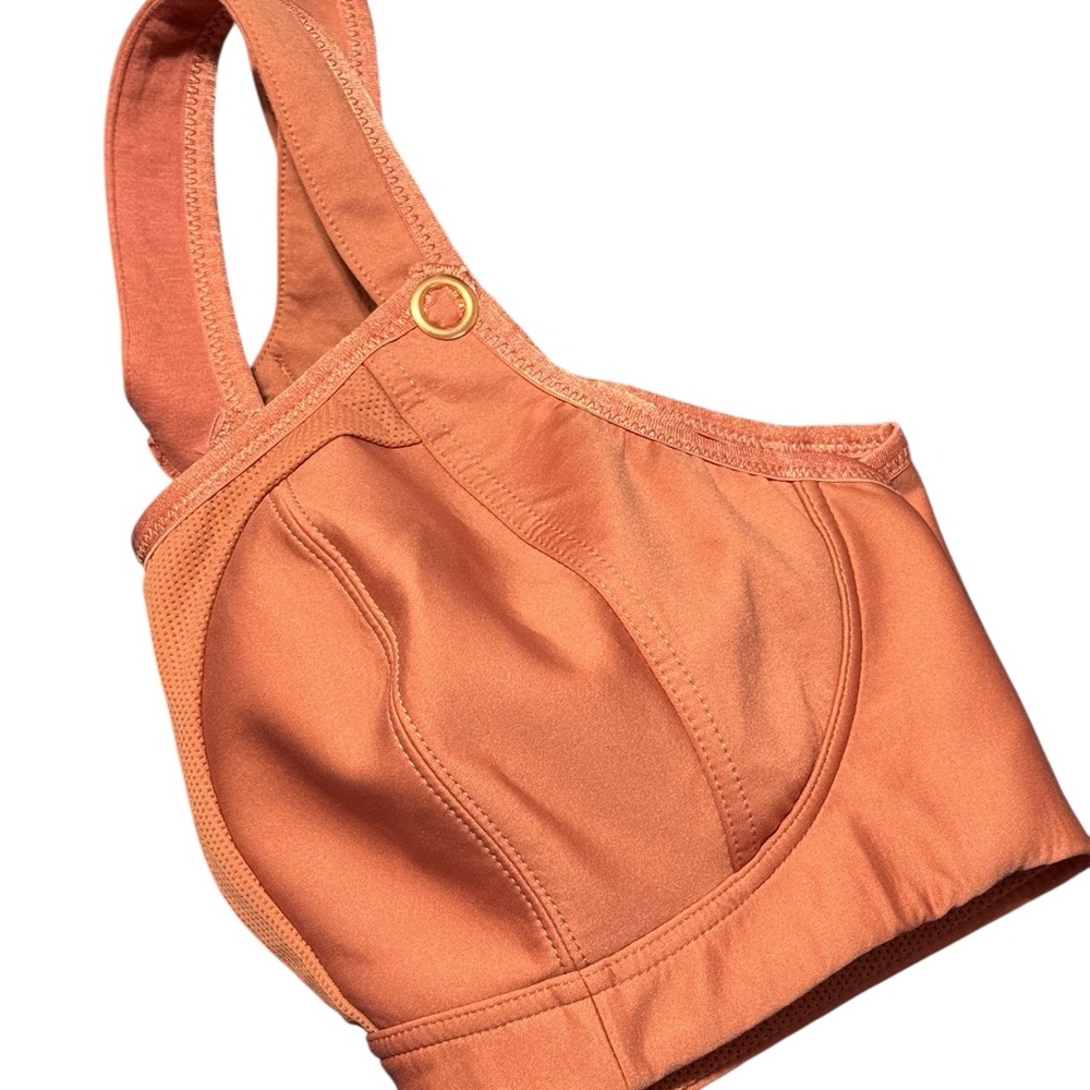 Cake Maternity Popcorn Busty Wire Free Nursing Sports Bra Medium Brick Orange - Picture 7 of 16